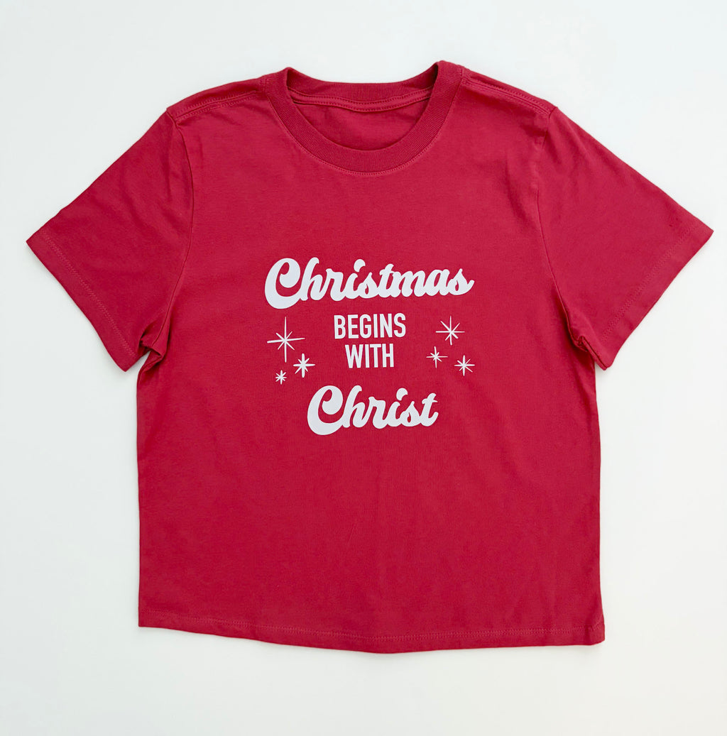Christmas Begins with Christ T-shirt