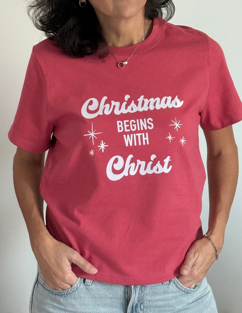Christmas Begins with Christ T-shirt